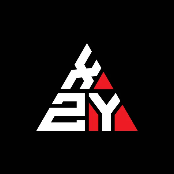 三角形の形をしたXzy三角形の文字のロゴデザイン Xzy三角形のロゴデザインのモノグラム Xzzy三角形ベクトルのロゴテンプレート Xzy三角形のロゴシンプル エレガントで豪華なロゴ — ストックベクタ