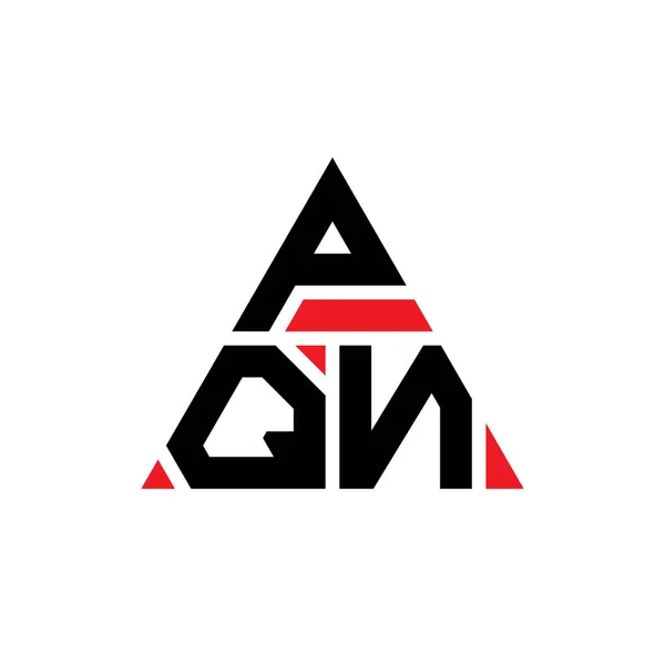 Design Logotipo Letra Triângulo Pqn Com Forma Triângulo Monograma Design — Vetor de Stock