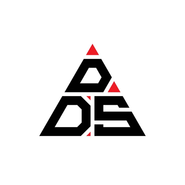Diseño Del Logotipo Letra Del Triángulo Dds Con Forma Triángulo — Vector de stock