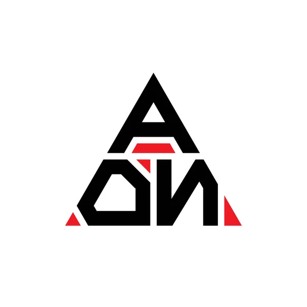 Aon Dreieck Buchstabe Logo Design Mit Dreieck Form Aon Dreieck — Stockvektor