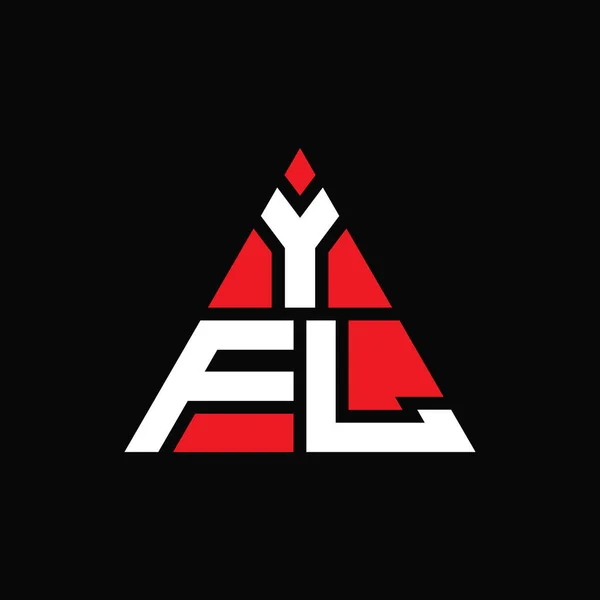 Design Del Logo Della Lettera Triangolo Yfl Con Forma Triangolo — Vettoriale Stock