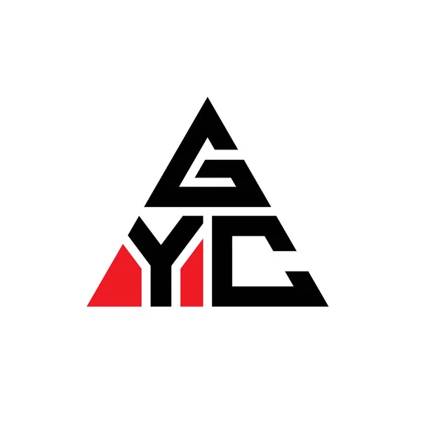 Diseño Del Logotipo Letra Del Triángulo Gyc Con Forma Triángulo — Archivo Imágenes Vectoriales