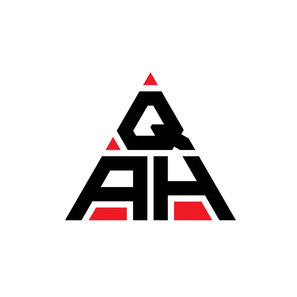 Diseño Del Logotipo Letra Del Triángulo Qah Con Forma Triángulo — Archivo Imágenes Vectoriales