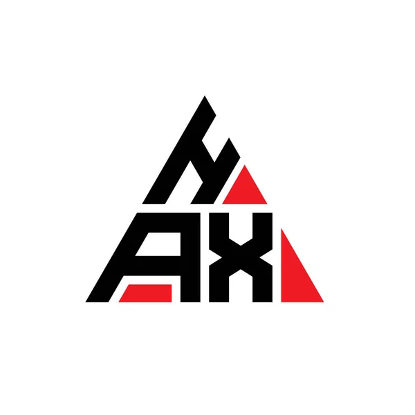 Hax Triangle Lettre Logo Design Avec Forme Triangle Monogramme Hax — Image vectorielle