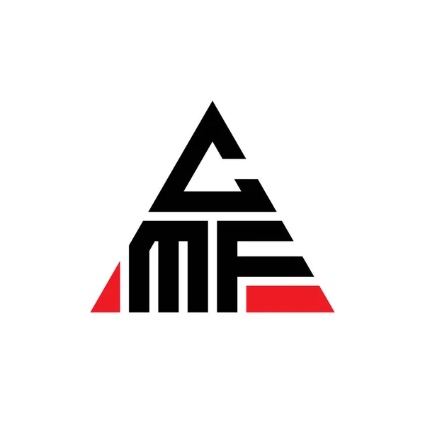 Cmf Desenho Logotipo Letra Triângulo Com Forma Triângulo Monograma Design —  Vetores de Stock
