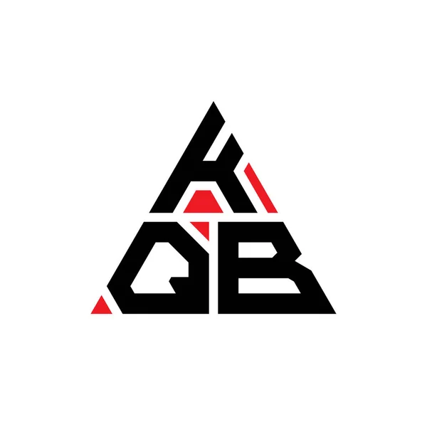 Kqb Dreieck Buchstabe Logo Design Mit Dreieck Form Kqb Dreieck — Stockvektor