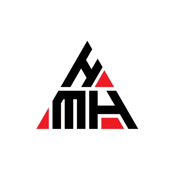 Diseño Del Logotipo Letra Triángulo Hmh Con Forma Triángulo Monograma — Archivo Imágenes Vectoriales