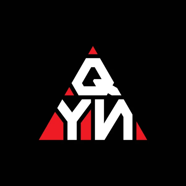 Diseño Del Logotipo Letra Del Triángulo Qyn Con Forma Triángulo — Archivo Imágenes Vectoriales