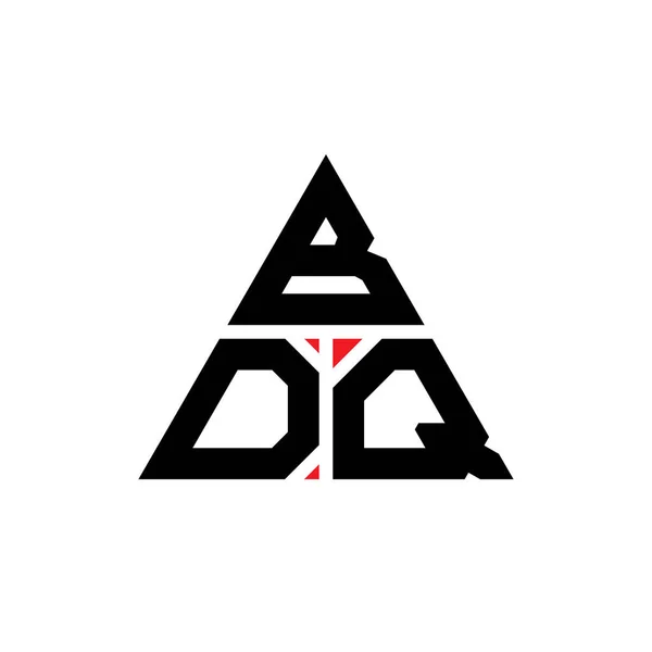 Projeto Logotipo Letra Triângulo Bdq Com Forma Triângulo Bdq Monograma —  Vetores de Stock