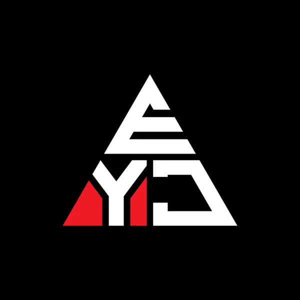 Eyj Trójkątny Wzór Logo Litery Kształcie Trójkąta Logo Trójkąta Eyj — Wektor stockowy