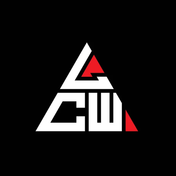 Lcw Треугольник Буквы Логотип Треугольной Формой Монограмма Логотипом Треугольника Lcw — стоковый вектор