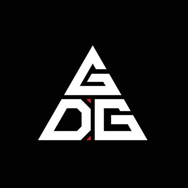 Дизайн Логотипа Треугольника Gdg Треугольной Формой Монограмма Логотипом Треугольника Gdg — стоковый вектор