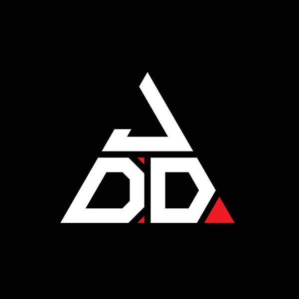 Jdd Dreieck Buchstabe Logo Design Mit Dreieck Form Jdd Dreieck — Stockvektor