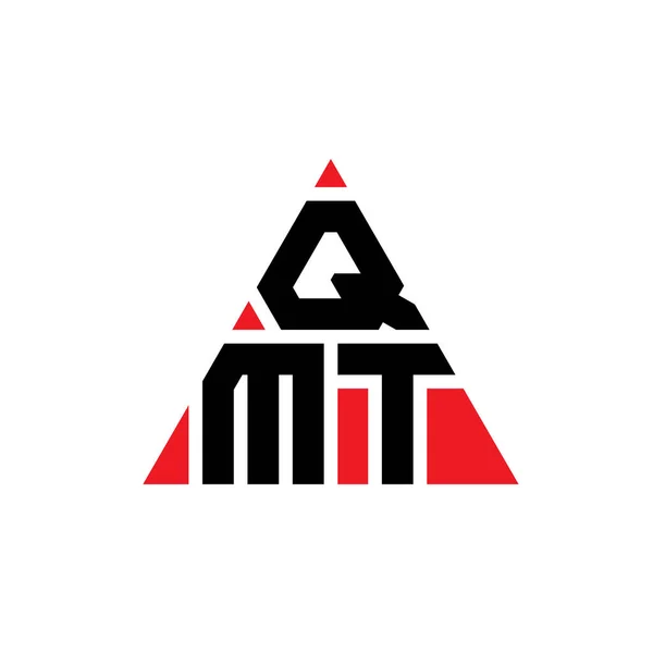三角形のQmt三角形の文字のロゴデザイン Qmt三角形ロゴデザインモノグラム Qmt三角形ベクトルロゴテンプレート Qmt三角形のロゴシンプル エレガントで豪華なロゴ — ストックベクタ