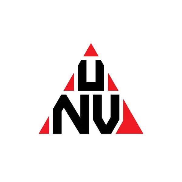 Unu Triangle Letter Logo Design Triangle Shape Unu Triangle Logo — Stock Vector