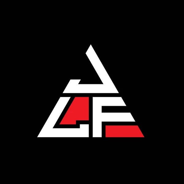 Diseño Del Logotipo Letra Del Triángulo Jlf Con Forma Triángulo — Vector de stock