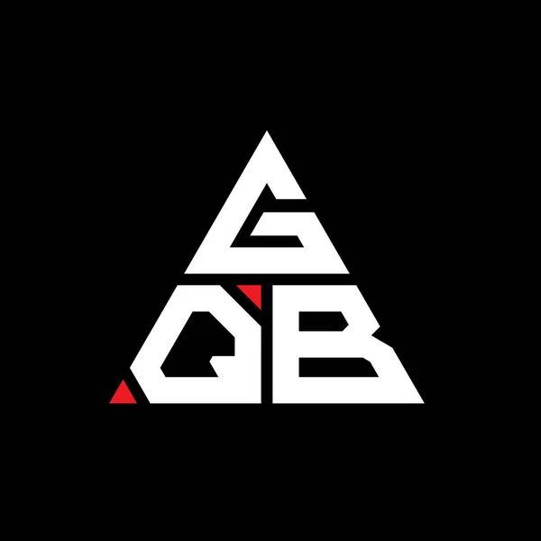 Gqb Triangolo Lettera Logo Design Con Forma Triangolo Monogramma Progettazione — Vettoriale Stock