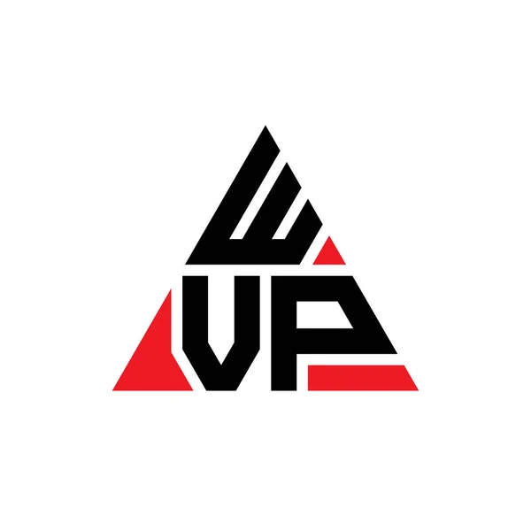 Diseño Del Logotipo Letra Del Triángulo Wvp Con Forma Triángulo — Vector de stock