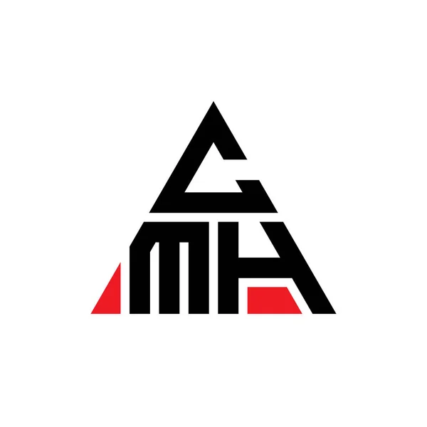 Cmh Triangel Bokstav Logotyp Design Med Triangel Form Cmh Triangel — Stock vektor