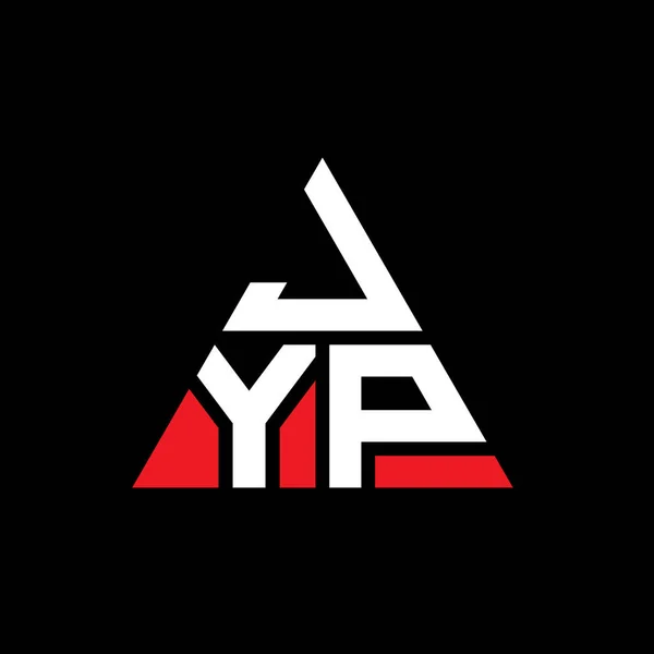 Jyp Driehoekige Letter Logo Ontwerp Met Driehoekige Vorm Jyp Driehoekig — Stockvector