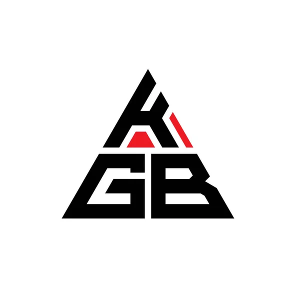 Kgb Triangle Lettre Logo Design Avec Forme Triangle Monogramme Logo — Image vectorielle