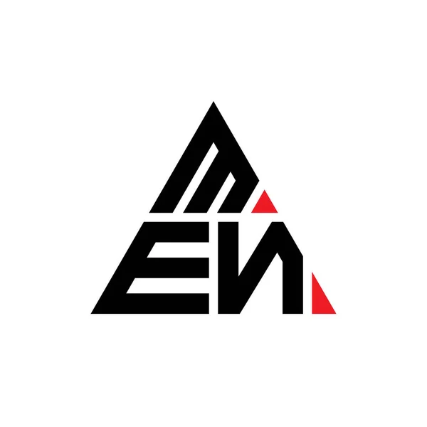 Men Σχέδιο Λογότυπο Τριγωνικό Γράμμα Τριγωνικό Σχήμα Men Τρίγωνο Λογότυπο — Διανυσματικό Αρχείο