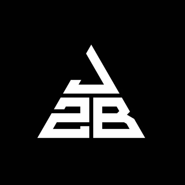Diseño Logotipo Letra Triángulo Jzb Con Forma Triángulo Monograma Diseño — Vector de stock