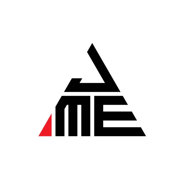 Jme Дизайн Логотипу Літер Трикутною Формою Конструкція Логотипу Jme Монограма — стоковий вектор