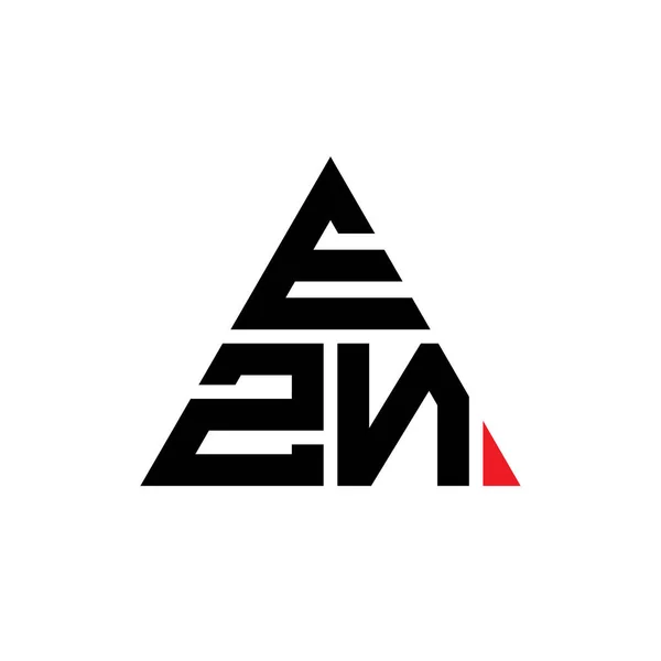 Ezn Трикутний Логотип Букви Дизайн Формою Трикутника Ezn Трикутник Логотип — стоковий вектор