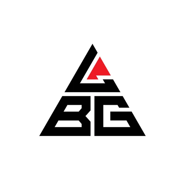 Lbg Dreieck Buchstabe Logo Design Mit Dreieck Form Lbg Dreieck — Stockvektor