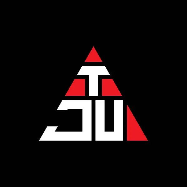 Diseño Del Logotipo Letra Del Triángulo Tju Con Forma Triángulo — Archivo Imágenes Vectoriales