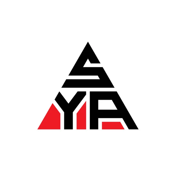Diseño Del Logotipo Letra Triángulo Sya Con Forma Triángulo Diseño — Archivo Imágenes Vectoriales