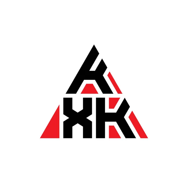 Logo Trójkątnego Trójkąta Kxk Kształcie Trójkąta Logo Trójkąta Kxk Projekt — Wektor stockowy