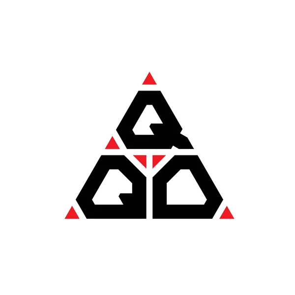 Qqo Design Logotipo Letra Triângulo Com Forma Triângulo Monograma Projeto —  Vetores de Stock