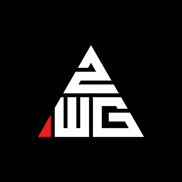 Σχεδιασμός Τριγωνικό Λογότυπο Zwg Τριγωνικό Σχήμα Μονόγραμμα Σχεδιασμού Τριγώνου Zwg — Διανυσματικό Αρχείο