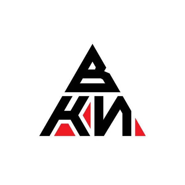 Bkn Triangelformad Logotyp Med Triangelform Bkn Triangel Logotyp Design Monogram — Stock vektor