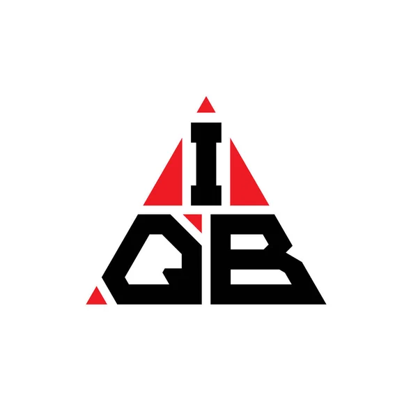 Iqb Dreieck Buchstabe Logo Design Mit Dreieck Form Iqb Dreieck — Stockvektor
