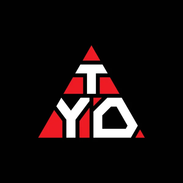 Trójkątny Wzór Logo Litery Tyo Kształcie Trójkąta Monografia Logo Trójkąta — Wektor stockowy