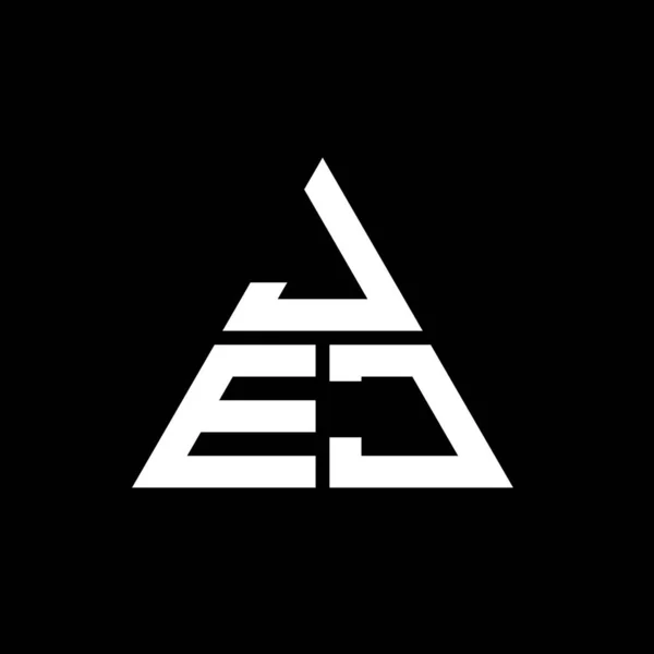 Jej Трикутний Дизайн Логотипу Букви Формою Трикутника Конструкція Логотипу Jej — стоковий вектор