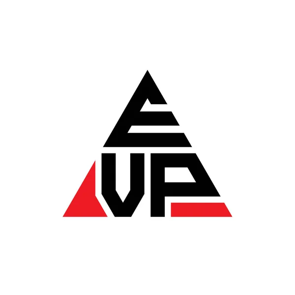 Evp Трикутник Літеру Логотипу Формою Трикутника Evp Трикутник Логотип Монограми — стоковий вектор