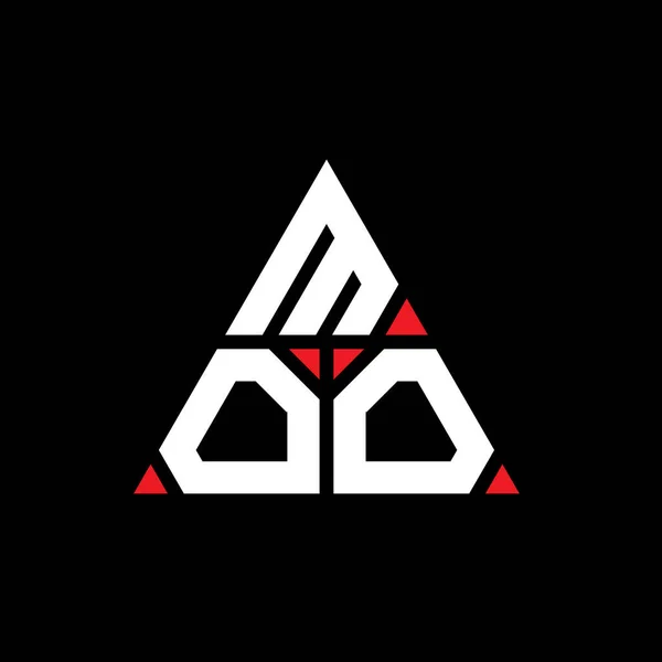 Diseño Logotipo Letra Triángulo Moo Con Forma Triángulo Diseño Del — Vector de stock