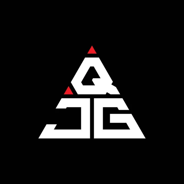 Qjg Dreieck Buchstabe Logo Design Mit Dreieck Form Qjg Dreieck — Stockvektor