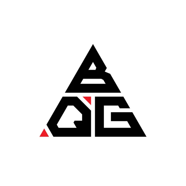 Bqg Dreieck Buchstabe Logo Design Mit Dreieck Form Bqg Dreieck — Stockvektor
