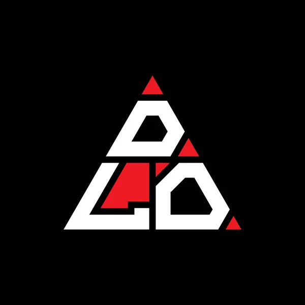 Diseño Del Logotipo Letra Del Triángulo Dlo Con Forma Triángulo — Vector de stock