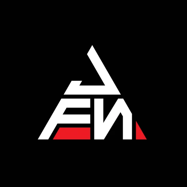 Diseño Del Logotipo Letra Del Triángulo Jfn Con Forma Triángulo — Archivo Imágenes Vectoriales