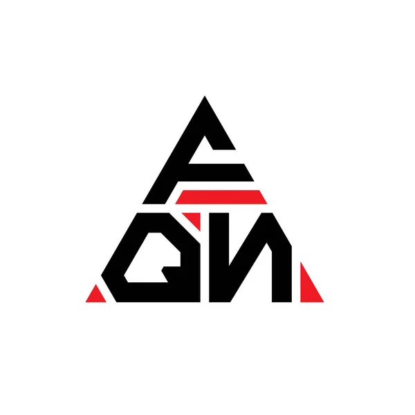 Diseño Del Logotipo Letra Del Triángulo Fqn Con Forma Triángulo — Archivo Imágenes Vectoriales