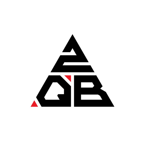 Zqb Dreieck Buchstabe Logo Design Mit Dreieck Form Zqb Dreieck — Stockvektor