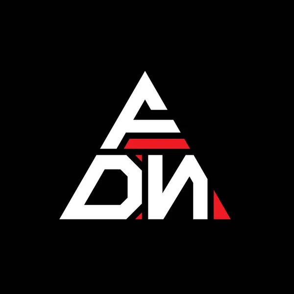 Fdn Dreieck Buchstabe Logo Design Mit Dreieck Form Fdn Dreieck — Stockvektor