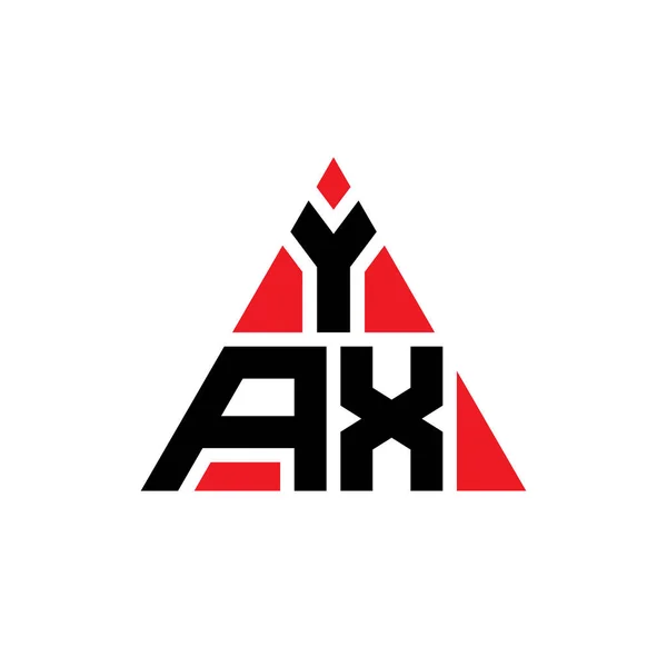 Logo Trójkątnej Litery Yax Kształcie Trójkąta Logo Trójkąta Yax Projekt — Wektor stockowy