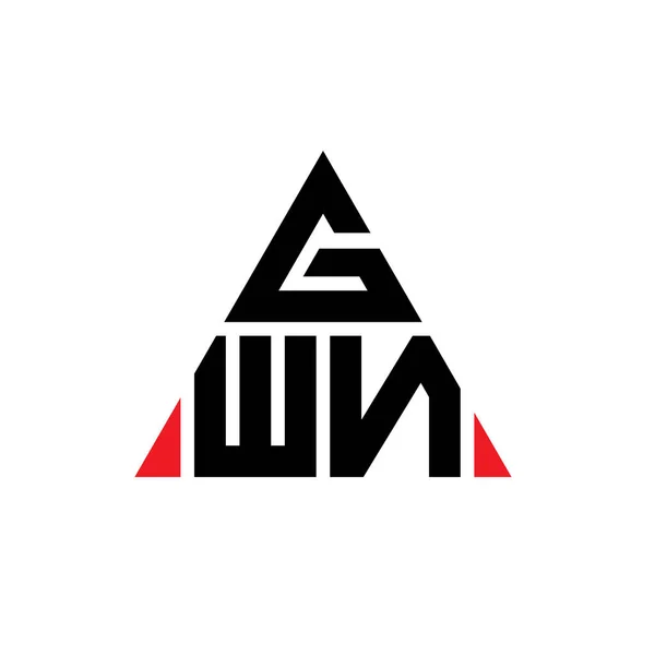 Gwn Triangle Letter Logo Design Triangle Shape Gwn Triangle Logo — Stock Vector